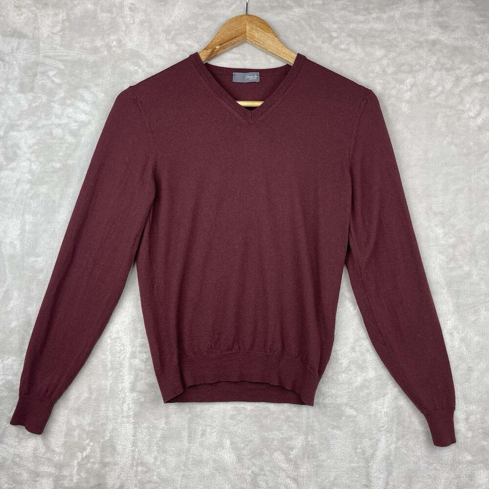 Drumohr Modern Merino Wool Sweater Men's XS Italy Superfine 140s *read*